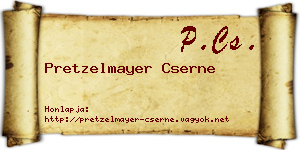 Pretzelmayer Cserne névjegykártya